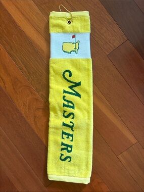 Masters Yellow and Green Golf Logo Hand Towel
